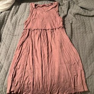Pink lily midi dress